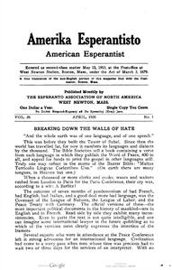 Numero 01, apr (1920)