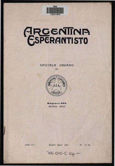 Numero 027-028-029, mar–apr–maj (1919)