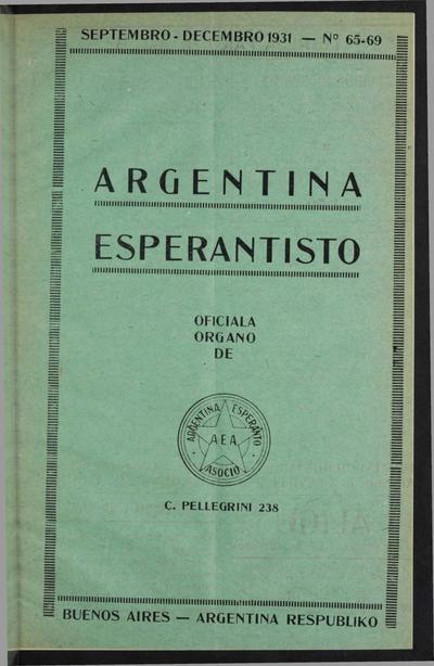 Numero 065-069, sep–okt–nov–dec (1931)