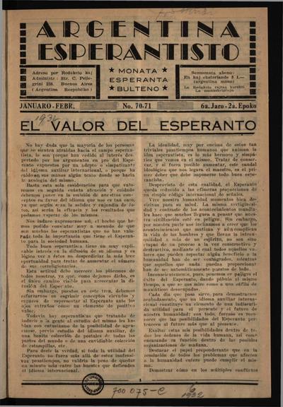 Numero 070-071, jan–feb (1932)