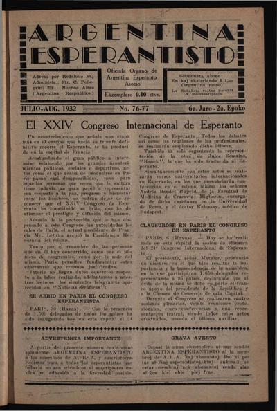 Numero 076-077, jul–aug (1932)