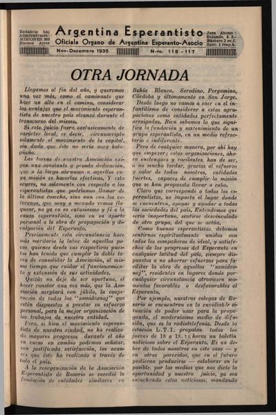 Numero 116-117, nov–dec (1935)