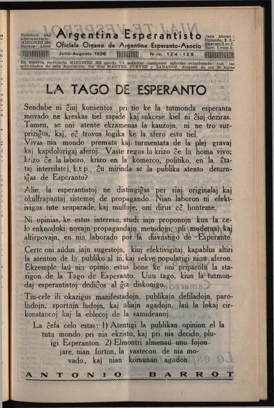 Numero 124-125, jul–aug (1936)