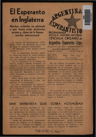Numero 212-214, okt–nov–dec (1943)