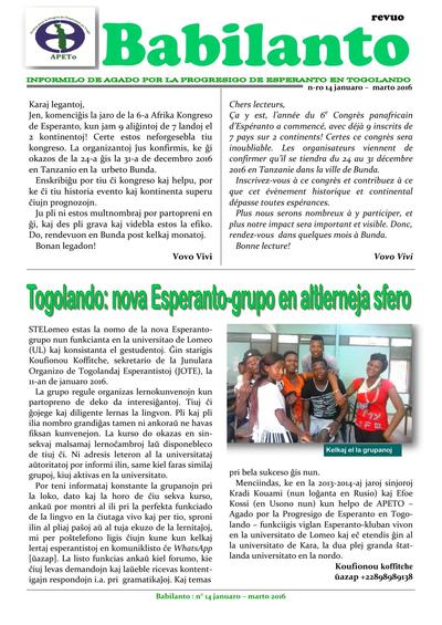 Numero 14, jan–feb–mar (2016)