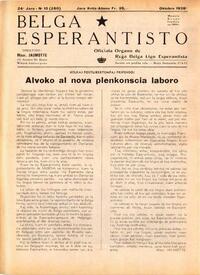 Numero 260, okt (1938)