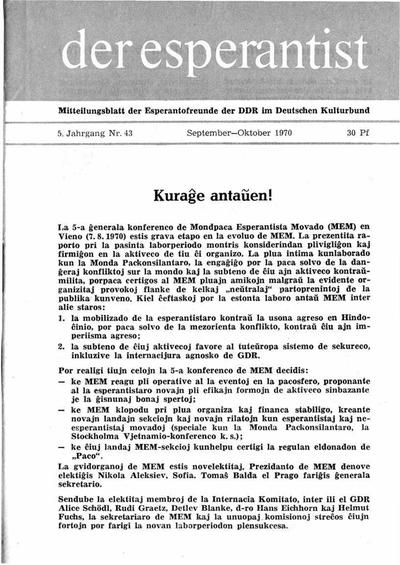 Numero 043, sep–okt (1970)