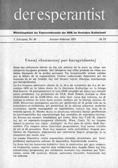 Numero 045, jan–feb (1971)