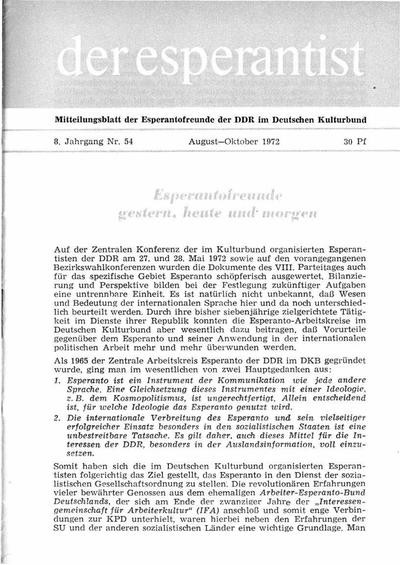 Numero 054, aug–sep–okt (1972)