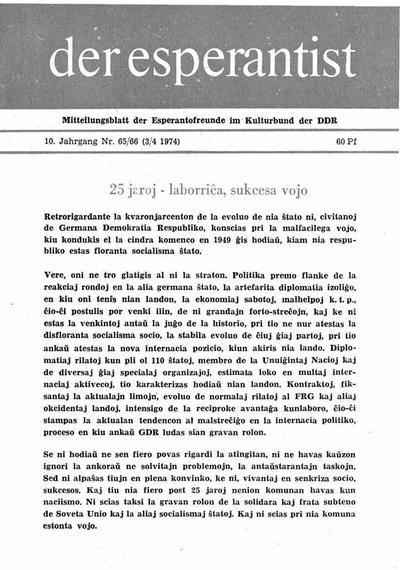 Numero 065-066, mar–apr (1974)