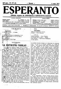Numero 177, maj5 (1915)