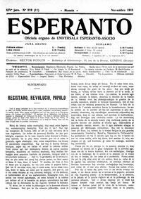 Numero 219, nov (1918)
