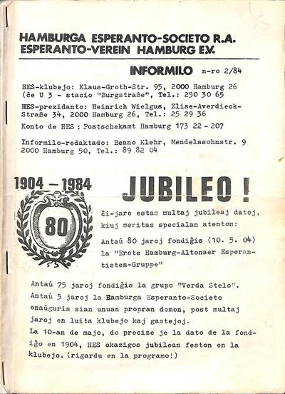 HES-informilo 1984