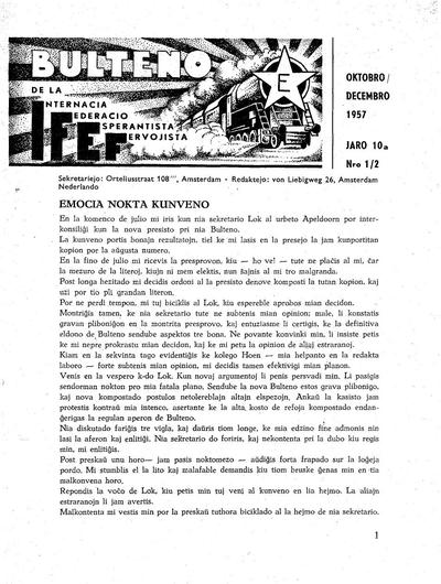 10a Jaro, Numero 1-2, okt–nov–dec (1957)