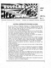 10a Jaro, Numero 4, apr (1958)