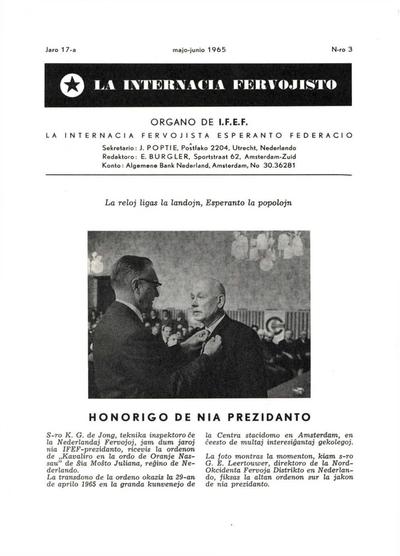17a Jaro, Numero 3, maj–jun (1965)