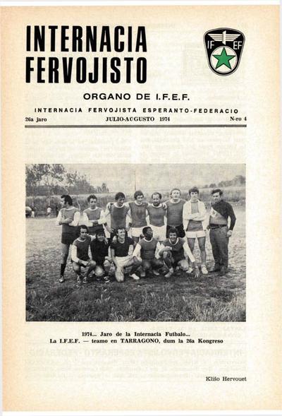 26a Jaro, Numero 4, jul–aug (1974)