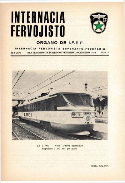 26a Jaro, Numero 5, sep–okt–nov–dec (1974)