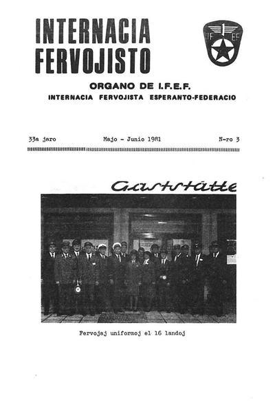 33a Jaro, Numero 3, maj–jun (1981)