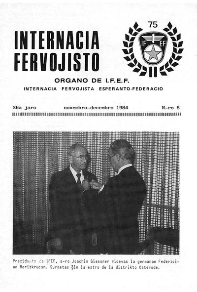 36a Jaro, Numero 6, nov–dec (1984)