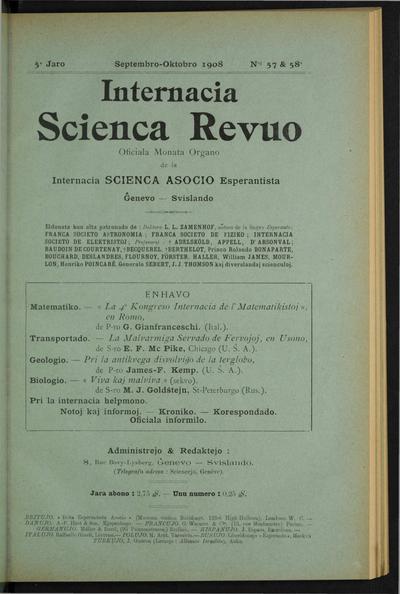 Numero 57-58, sep–okt (1908)