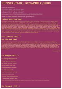 Numero 102, apr (2000)