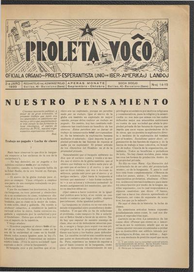 Numero 14-15, sep–okt (1933)