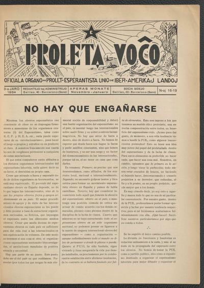 Numero 16-19, nov–jan (1933)