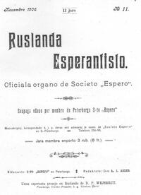 Numero 11, nov (1906)