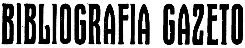 Bibliografia gazeto