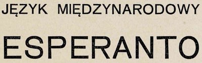 Esperanto Jezyk Miedzynarodowy