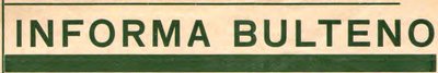 Informa Bulteno. Organo de Meĥlena Esperantista Grupo