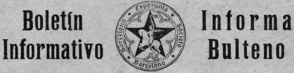 Informa bulteno de la "Barcelona Esperanta Societo" (B.E.S.)