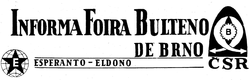 Informa Bulteno de la Foiro en Brno