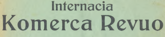 Internacia Komerca Revuo