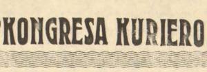 Kongresa kuriero / bulteno / komuniko