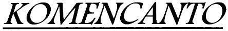 Komencanto