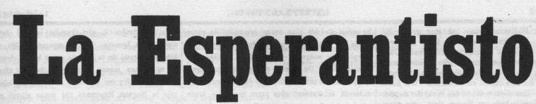 La Esperantisto