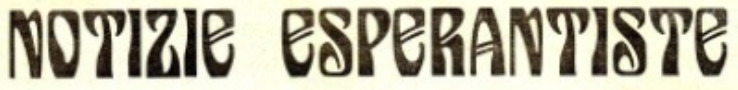 Notizie Esperantiste