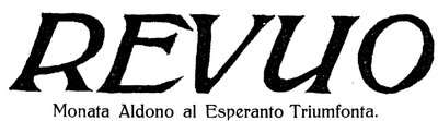 Revuo Esperanto Triumfonta