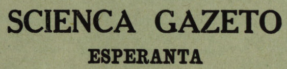 Scienca Gazeto Esperanta