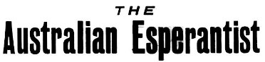 The Australian esperantist