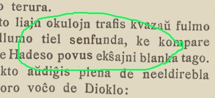 Rekonstruita teksto dank' al komunuma helpo